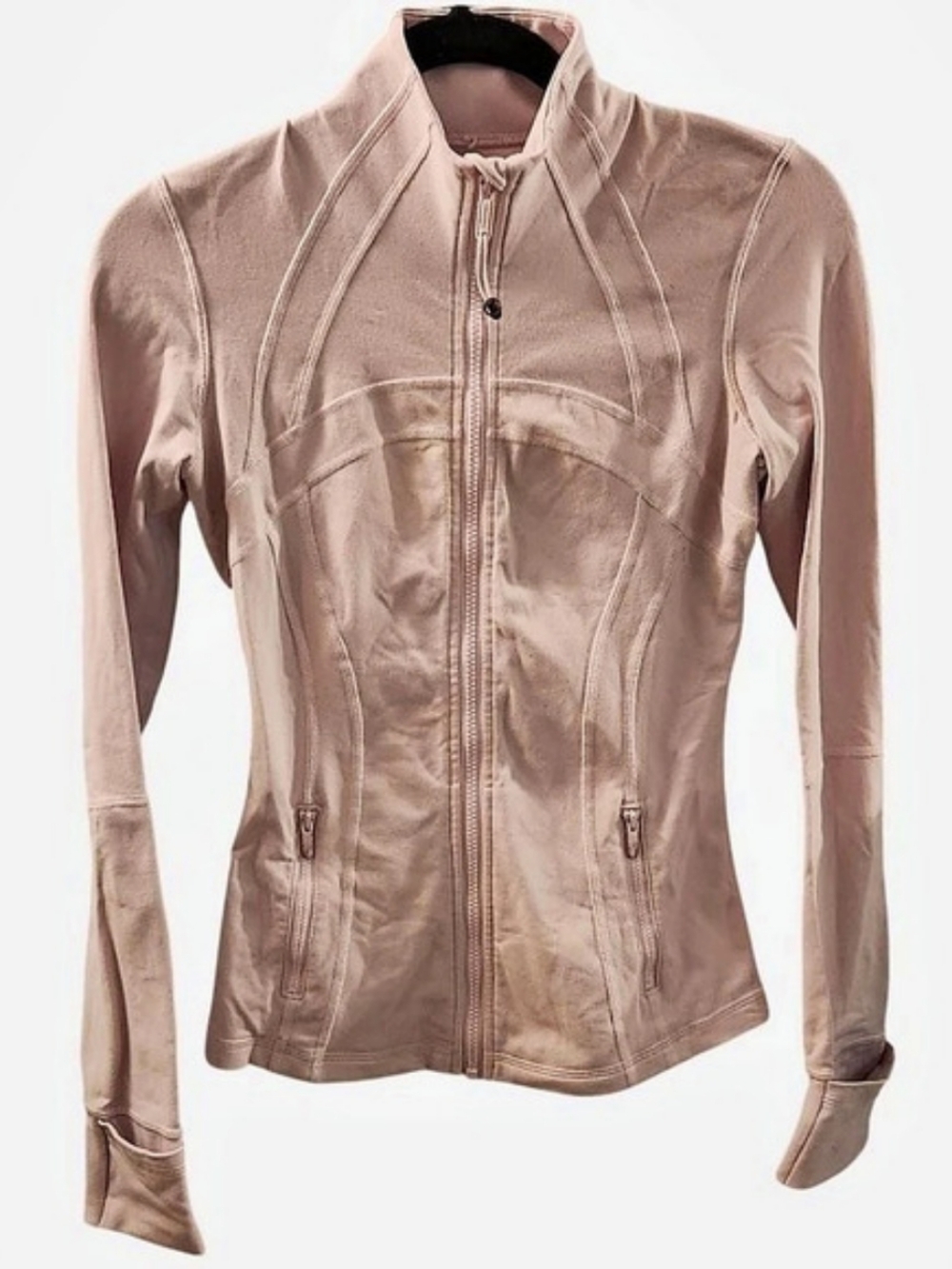 Lululemon Define Jacket Zip Front Fitted Jacket in Pink Size 4